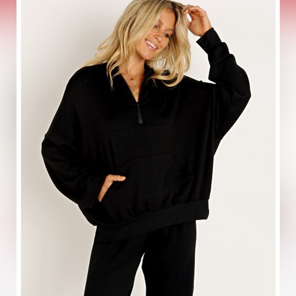 LNA Monaco Zip Pullover + LNA Brushed Terry Sweatpant - Picture 3 of 12